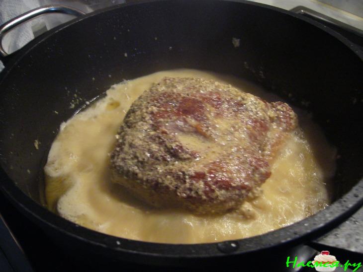 Свинина тушеная в молоке