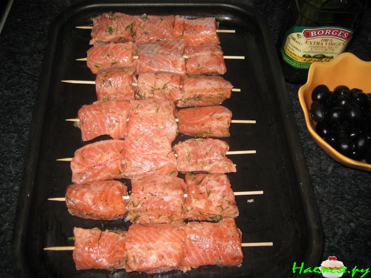 Шашлык из сёмги