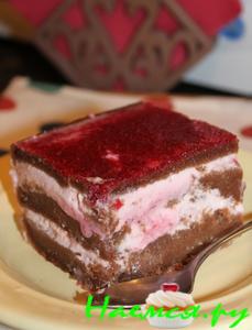 Мокрый шоколад с йогуртовым кремом Мокрый шоколад с йогуртовым кремом