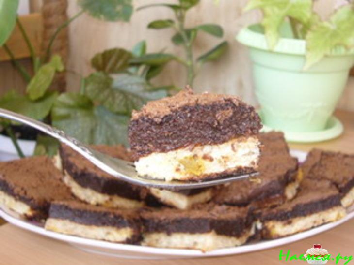 Двухслойное пирожное