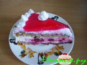 Творожно-вишневый торт "Очарование"