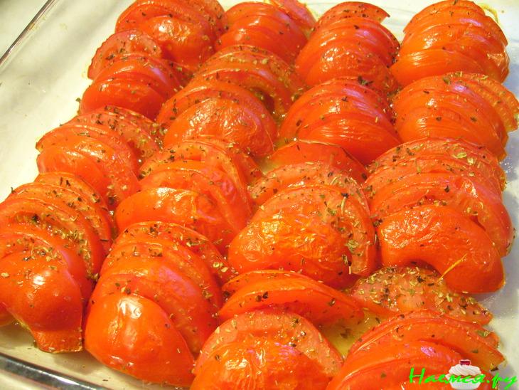 Печеные помидоры, легкая и вкусная закуска за 15 минут