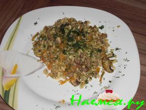 Перловка с грибами