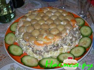 "Грибная полянка" со свиным языком