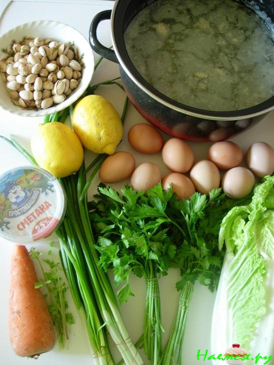 Лимонный суп-пюре с овощами и фисташками Лимонный суп-пюре с овощами и фисташками