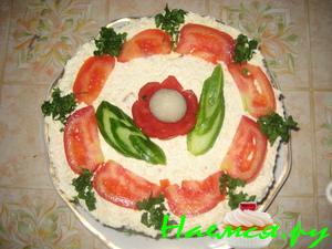 Рыбный закусочный торт