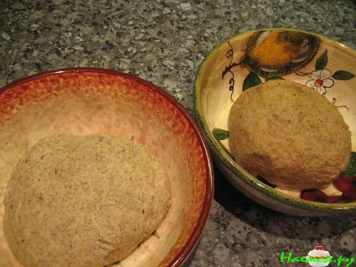 Мраморный ржаной хлеб