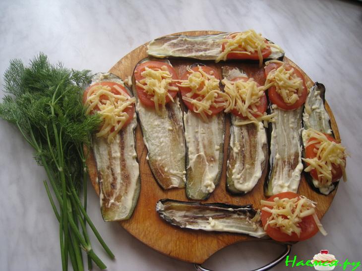 Язычки из баклажанов