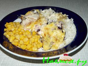 Куриные грудки с базиликом и чесноком