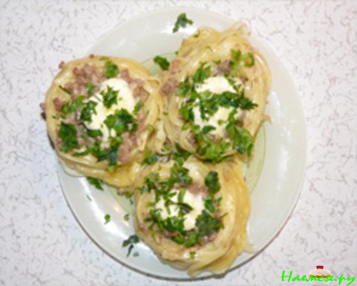 "Гнёзда" фаршированные