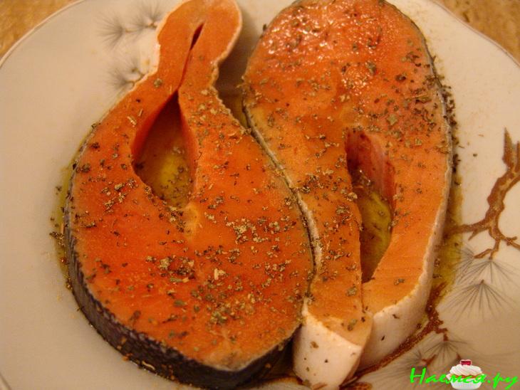 Семга с легким гарниром