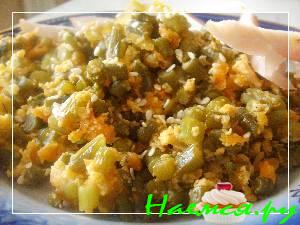 Гарнир из чесночных стрелочек