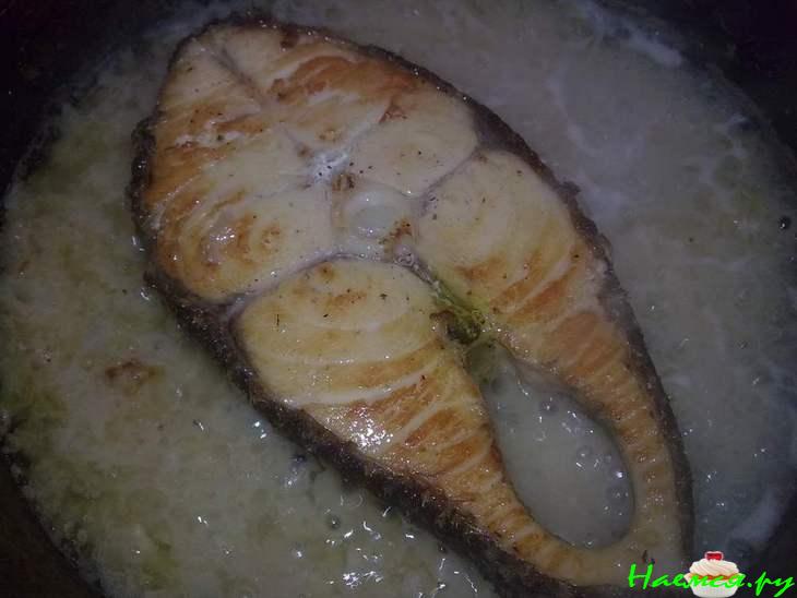 Рыба Эскалар в лимонном соусе