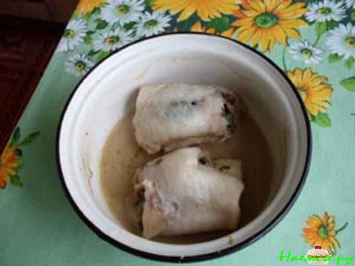 Пангасиус с грибами