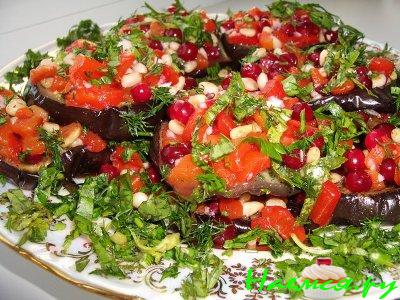 Баклажаны с перцем Баклажаны с перцем