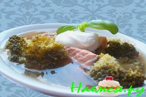 Рыбный суп с брокколи Рыбный суп с брокколи