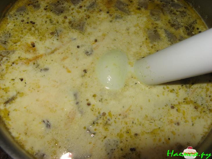 Суп из баклажанов с сыром