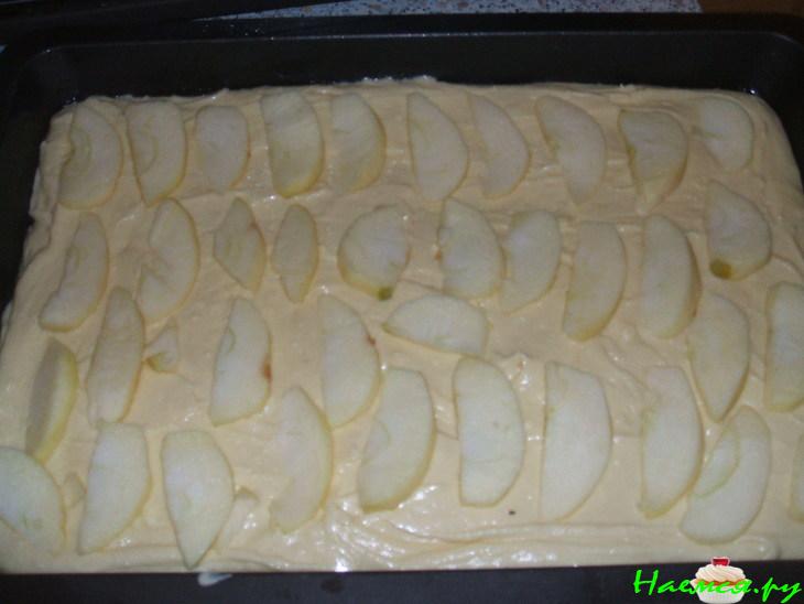 Пирог яблочно-черничный