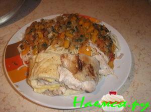 Куриный рулет, запеченный в фольге Куриный рулет, запеченный в фольге