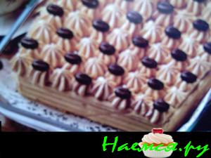 Торт кофейный с кофейным кремом и ликером