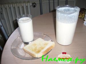 Топлёное молоко в термосе