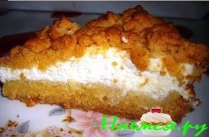 Пирог с творогом к чаю