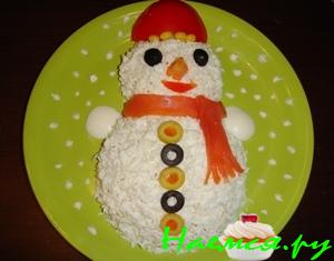 Салат "Снеговик"