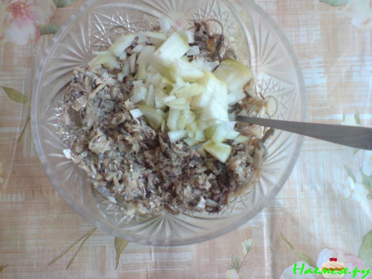 Салатик со шпротами