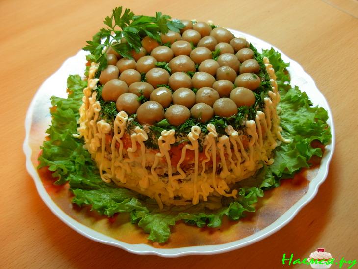 Салат "Грибная поляна" Салат "Грибная поляна"