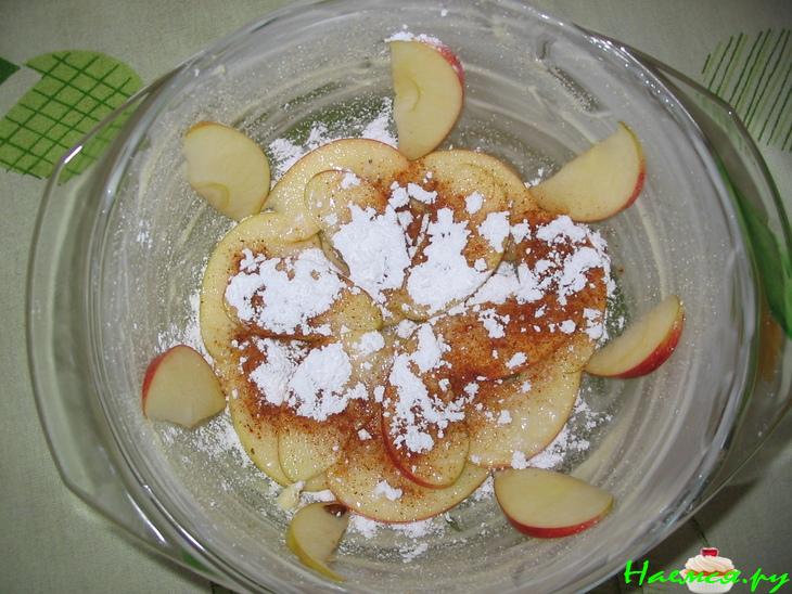 Яблочный пирог с овсяными хлопьями