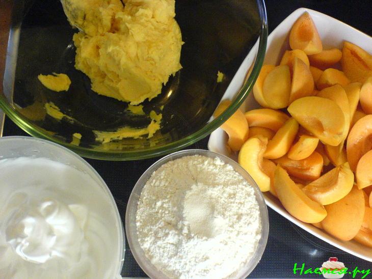 Пирог ванильный с абрикосами&nbsp;&nbsp; 