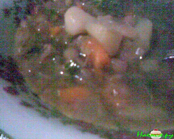 Густой постный суп с чечевицей, черносливом и имбирем