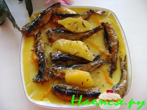 Шпроты в апельсиновом соусе