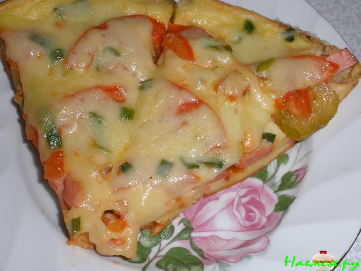 Пицца "Минутка" (оливки, ветчина...) Пицца "Минутка" (оливки, ветчина...)