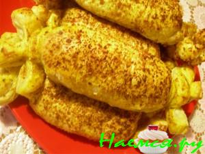 Крабово-слоеные рулеты к пиву