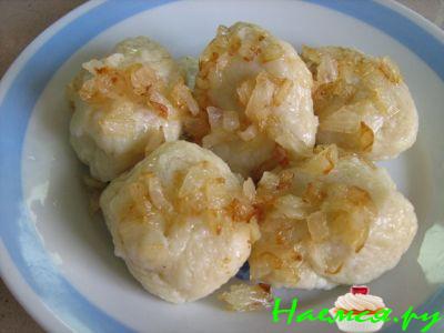 Клецки из отварного картофеля