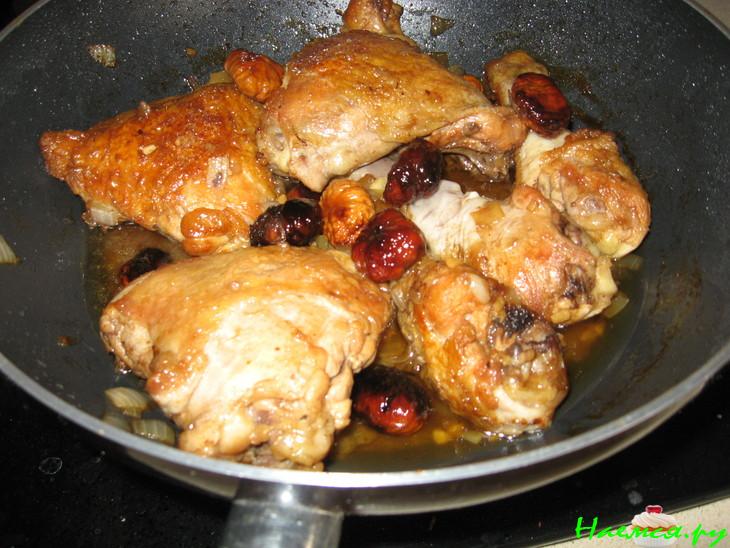 Курица с каштанами Курица с каштанами