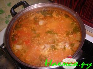 Харчо с куриными крыльями