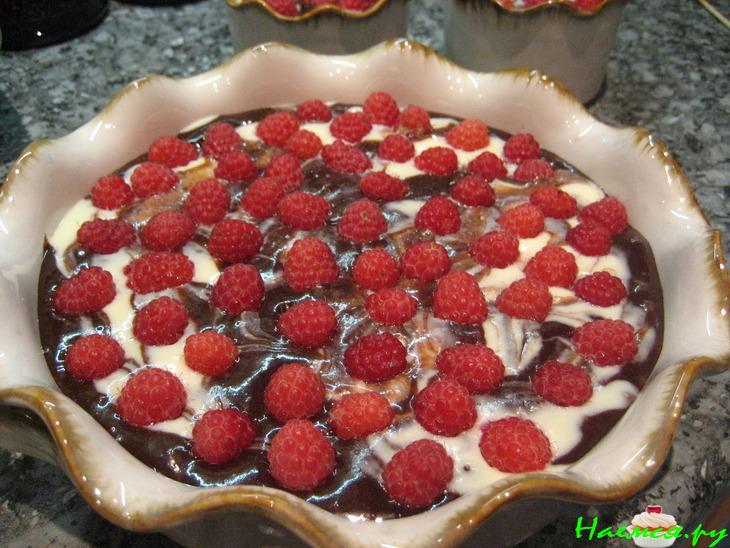 Брауни малиновые