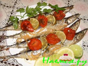 Сайра запеченная в фольге Сайра запеченная в фольге