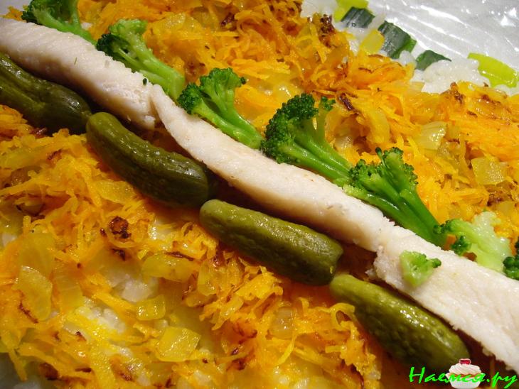 Роллы из лука порея Роллы из лука порея