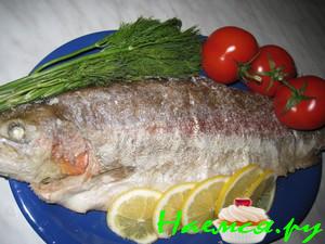 Рыба запеченная в морской соли