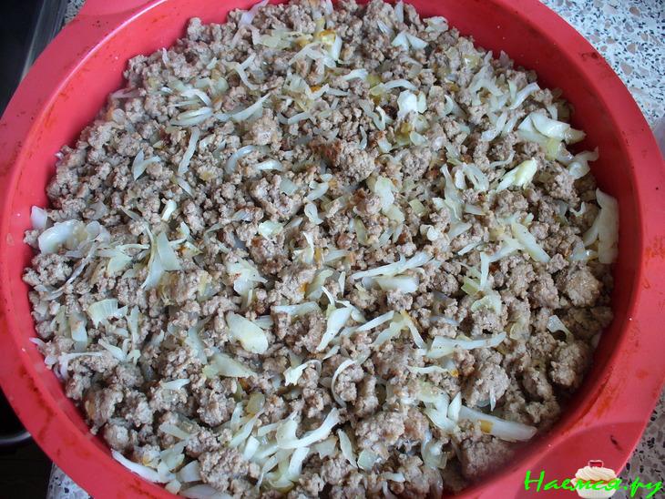 Очень нежный мясной пирог с кабачком (быстрого приготовления)