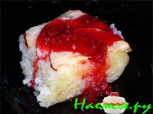 Рисовая запеканка с яблоками