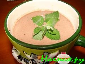 Горячий шоколад с мятой Горячий шоколад с мятой