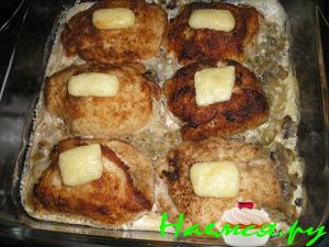 Куриные конвертики с грибами