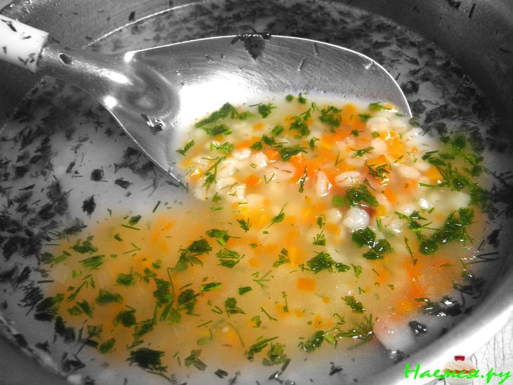 Суп из морковочки да с перловочкой да с копченым духом ...