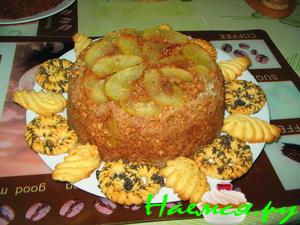 Яблочный пирог с овсяными хлопьями