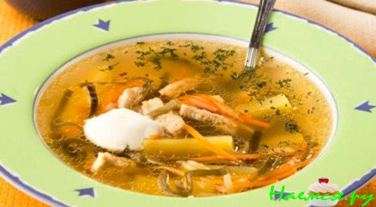 Суп из морской капусты и лосося Суп из морской капусты и лосося