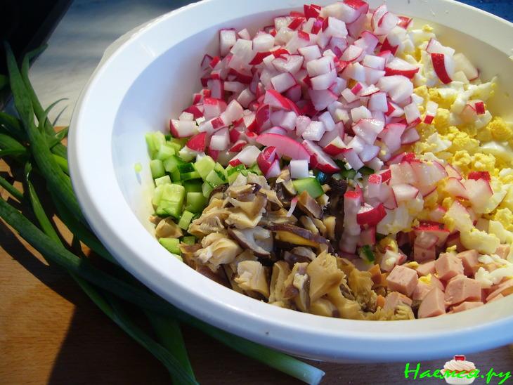 Окрошка грибная